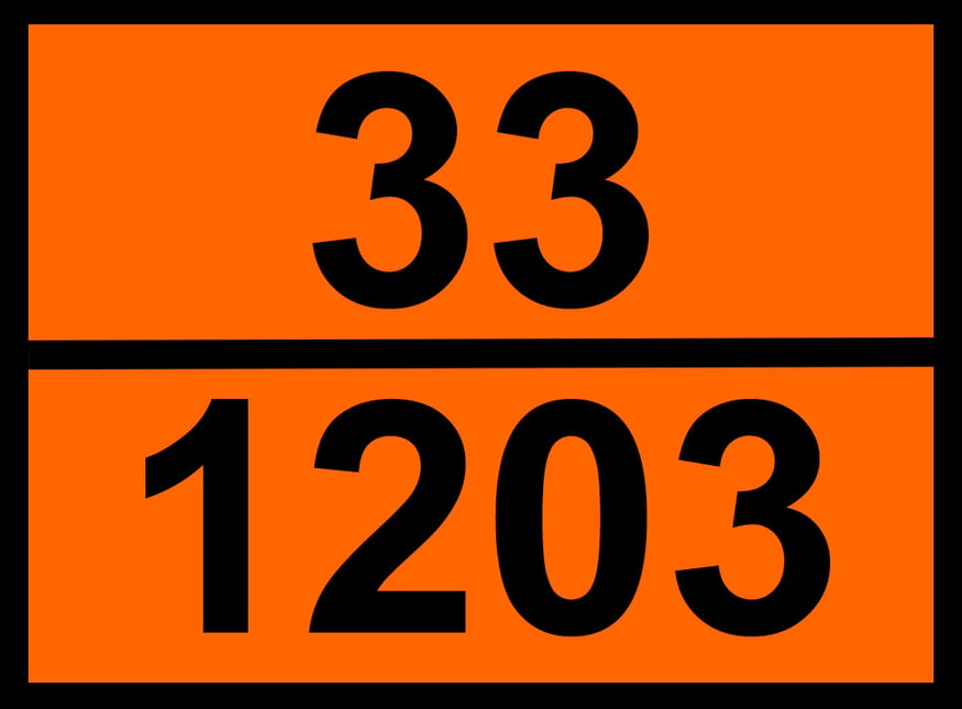 Orangene Warntafel Auto