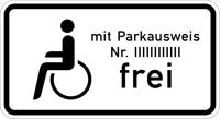 Zusatzzeichen_1020-11_Schwerbehinderte_mit_Parkausweis_Nr._..._frei