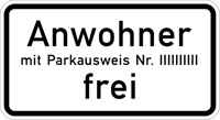 Zusatzzeichen_1020-32_Anwohner_mit_Parkausweis_Nr._..._frei