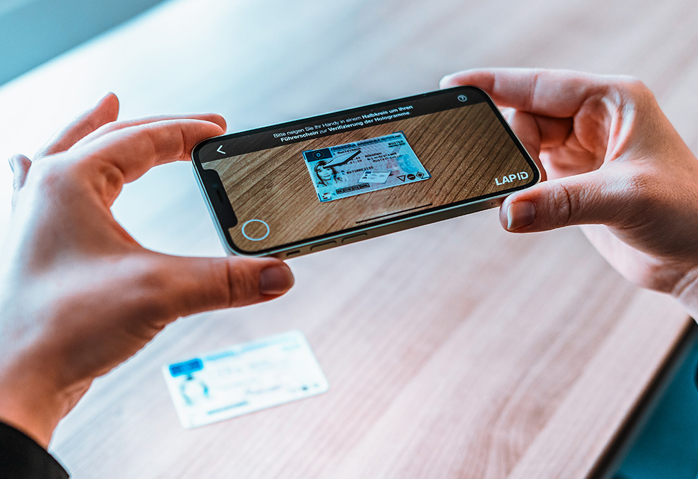 Führerscheinkontrolle LapID Driver App