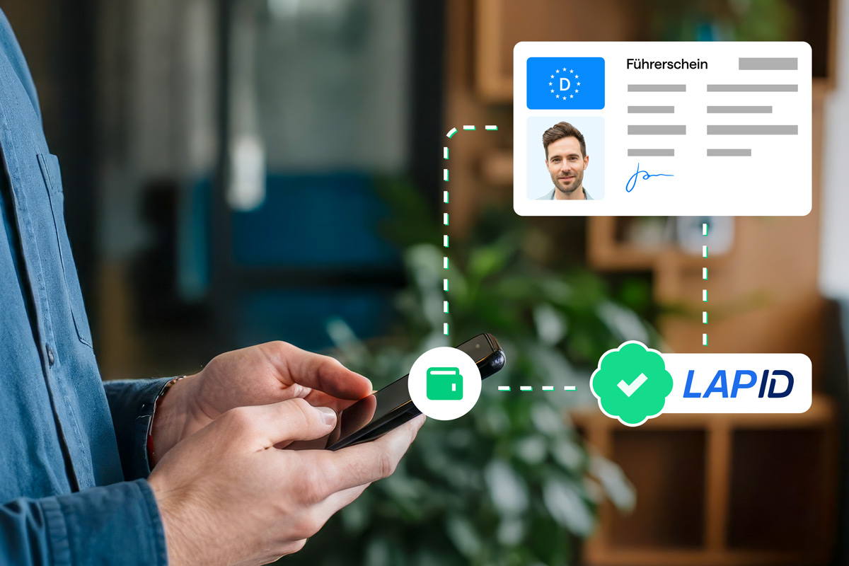 Digitaler Führerschein in EUDI-Wallet mit LapID validiert