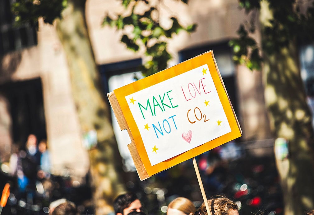 Make Love Not CO2 Plakat