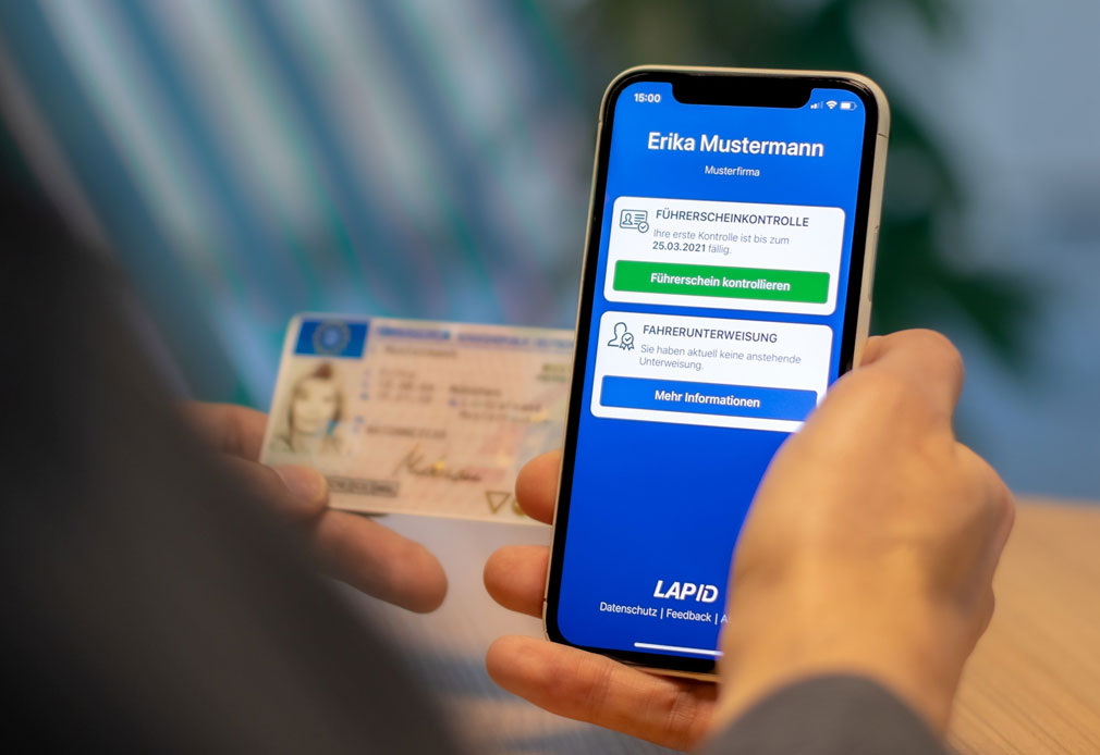 LapID Driver App Update Design und Anmeldeprozess